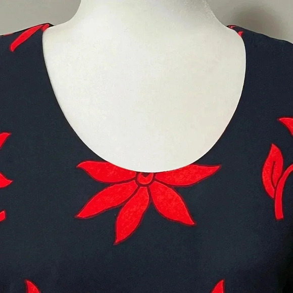 Banana Republic Short Sleeve Floral Print Midi Dress - Picture 7 of 14